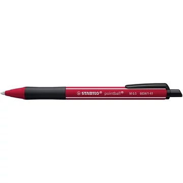 Golyóstoll, 0,5 mm, nyomógombos, burgundi tolltest, STABILO "NatureCOLORS Wildflowers", kék