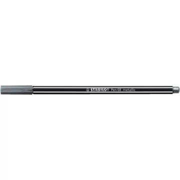 Rostirón, 1,4 mm, STABILO "Pen 68 metallic", ezüst