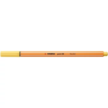 Tűfilc, 0,4 mm, STABILO "Point 88", világossárga