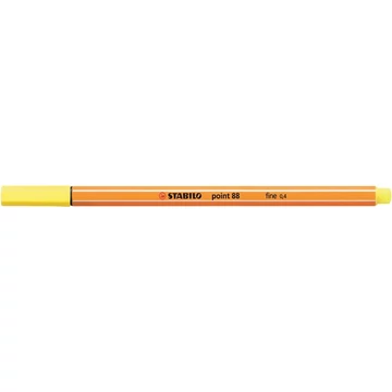 Tűfilc, 0,4 mm, STABILO "Point 88", citromsárga