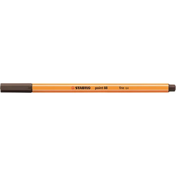 Tűfilc, 0,4 mm, STABILO "Point 88", umbrabarna