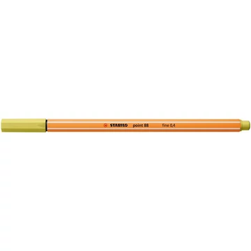 Tűfilc, 0,4 mm, STABILO "Point 88", mustár