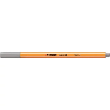 Tűfilc, 0,4 mm, STABILO "Point 88", közép jégszürke