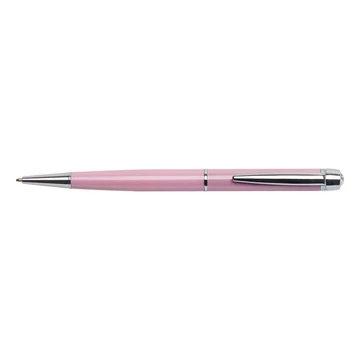 Golyóstoll, rózsaszín "Lille Pen", fehér SWAROVSKI® kristállyal, 14cm, ART CRYSTELLA®