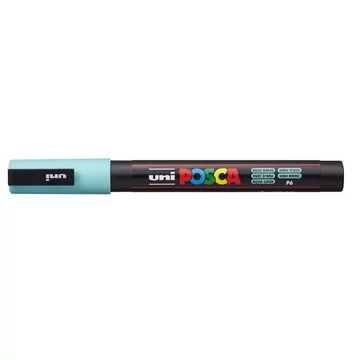 Dekormarker, 0,9-1,3 mm, UNI "Posca PC-3M", tengerzöld
