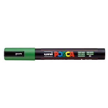 Dekormarker, 1,8-2,5 mm, UNI "Posca PC-5M", erdőzöld
