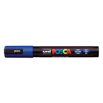 Dekormarker, 1,8-2,5 mm, UNI "Posca PC-5M", kék