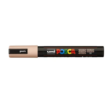 Dekormarker, 1,8-2,5 mm, UNI "Posca PC-5M", púder rózsaszín