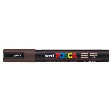 Dekormarker, 1,8-2,5 mm, UNI "Posca PC-5M", sötétbarna