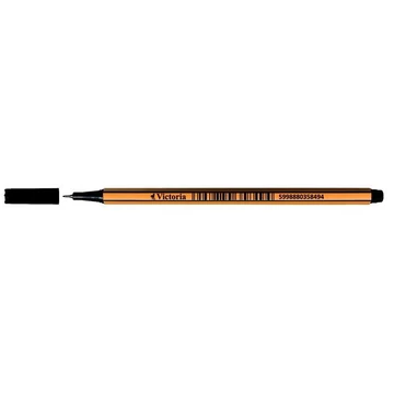 Tűfilc, 0,4 mm, VICTORIA,"Slim", fekete