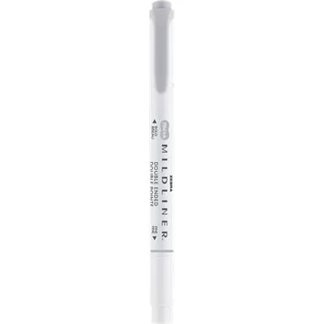 Szövegkiemelő, 1,0/3,5 mm, kétvégű ZEBRA "Mildliner Cool &amp; Refined" szürke