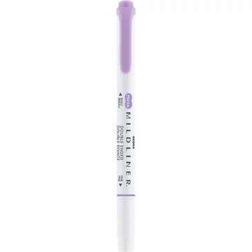 Szövegkiemelő, 1,0/3,5 mm, kétvégű ZEBRA "Mildliner Cool &amp; Refined" lila
