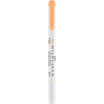 Szövegkiemelő, 1,0/3,5 mm, kétvégű, ZEBRA "Mildliner Fluorescent", narancs