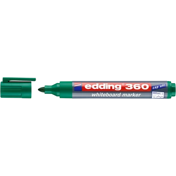 Tábla- és flipchart marker, 1,5-3 mm, kúpos, EDDING "360", zöld