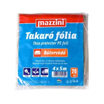 Takarófólia, bútorvédő, 20 m2, MAZZINI