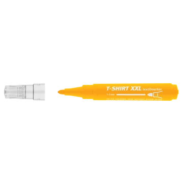 Textilmarker, 1-3 mm, kúpos, ICO "XXL T-Shirt", sárga