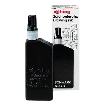 Tustinta, 23 ml, ROTRING "Isograph", fekete