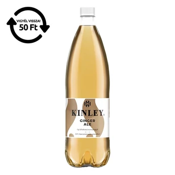 Üdítőital, szénsavas, 1,5 l, KINLEY, gyömbér-rozmaring
