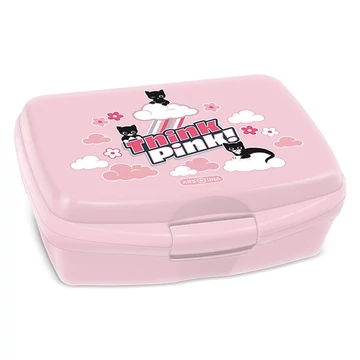 Uzsonnás doboz ARS UNA Think Pink műanyag 165x135x60 mm