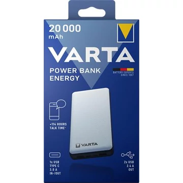 Varta 57978101111 Hordozható akkumulátor, 20000 mAh,