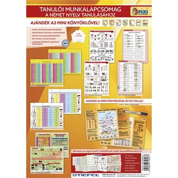 Tanulói munkalap csomag, 5 munkalap, 1 alátét, filc, STIEFEL "Német nyelvtanulás", 5db/cs