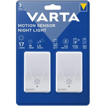 Éjjeli lámpa, LED, 2 db, VARTA "Motion Sensor Night"