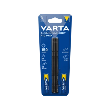 Varta ALUMINIUM LIGHT F10 PRO elemlámpa