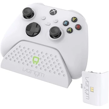 Venom VS2870 Xbox Series X &amp; S fehér töltőállomás + 1 db akkumulátor