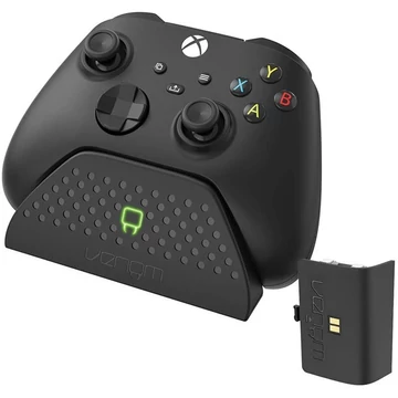 Venom VS2880 Xbox Series X &amp; S fekete töltőállomás + 1 db akkumulátor