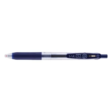 Zseléstoll ZEBRA Sarasa nyomógombos 0,5 mm kékesfekete