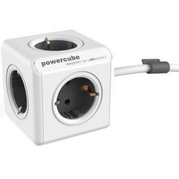 Allocacoc PowerCube Extended 1,5m White/Grey