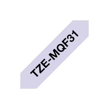 Brother TZe-MQF31 laminált P-touch szalag (12mm) Black on Pastel Purple - 4m