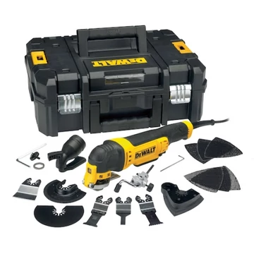 DEWALT Rezgőszerszám, Multi, 300W, TSTAK, tartozékokkal,