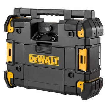 DEWALT Rádió, TSTAK, Bluetooth, töltő, akkuval és hálózatról