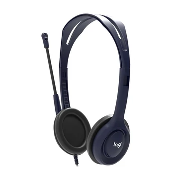 Logitech School Wired Headset with Microphone Blue OEM