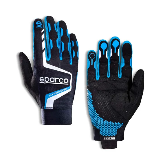 Sparco Hypergrip+ kék kesztyű (Méret: 10(M))