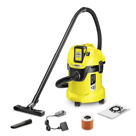 Porszívó WD 3 EU-II, (száraz-nedves, akkumulátoros), Karcher