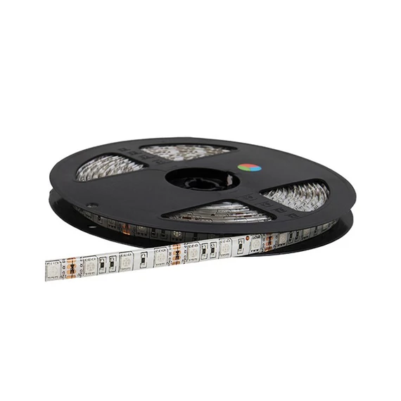LED szalag 60 5050 RGB IP54 DC12V, 5m/tekercs