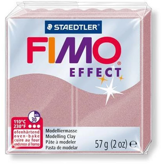 Gyurma, 57 g, égethető, FIMO "Effect", rózsaszín gyöngyház