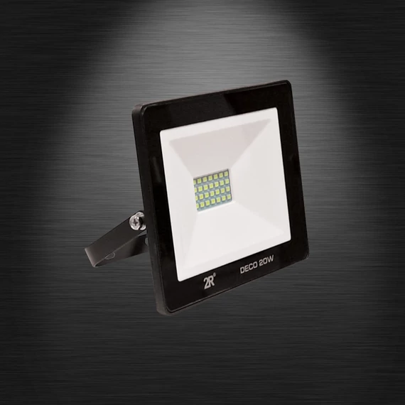 DECO LED reflektor 30W 6000K fekete