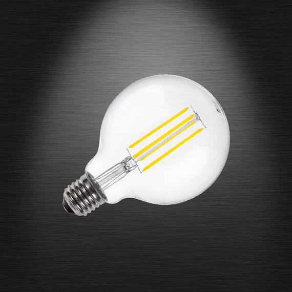 LED FILAMENT G95 E27 7W 2700K fényforrás