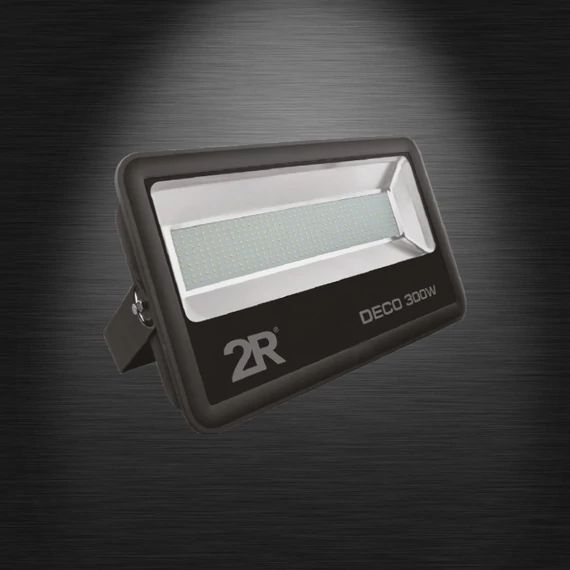 DECO LED reflektor 300W 6000K fekete