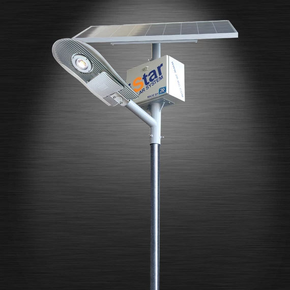 iSTAR Granada SB 20W 12/24V 5000K 100Wp 75Ah  solar rendszer 6m-es lámpaoszloppal
