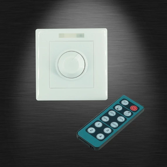 LED DIMMER FOR WALL 12V 16A fali fényerőszabályozó távirányítóval
