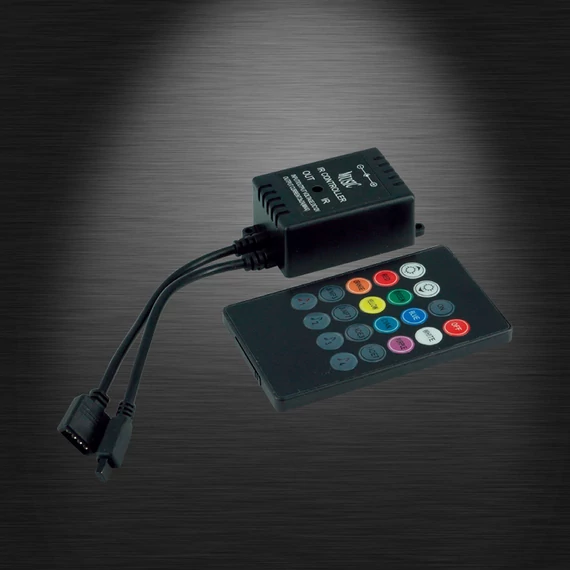MINI MUSIC CONTRLOLLER 12V 3x2A IR távirányító LED szalaghoz