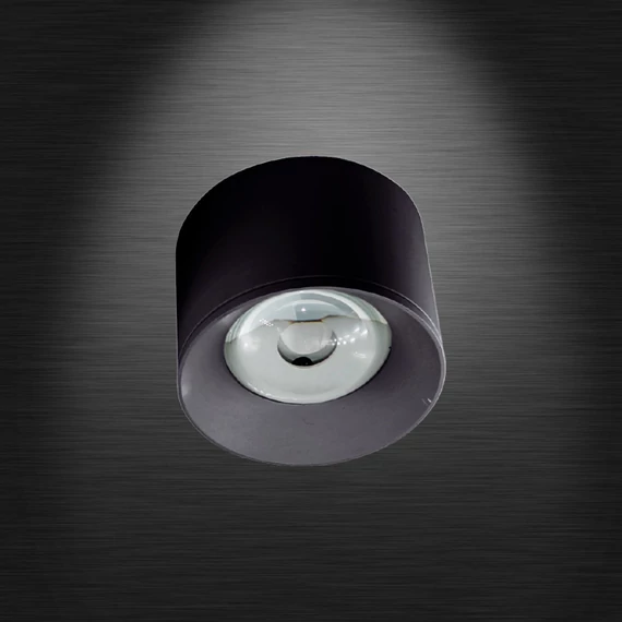 LED FTS R1605 7W felületre szerelhető mélysugárzó kerek fekete
