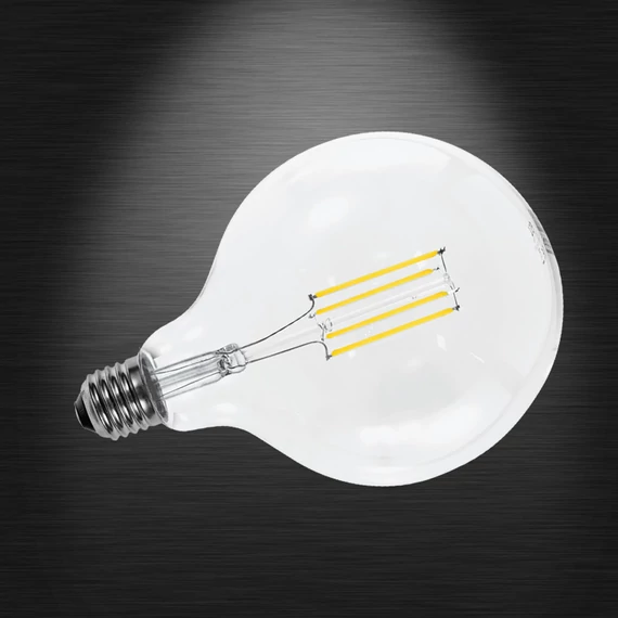LED FILAMENT G125 E27 7W 2700K Dimmelhető fényforrás