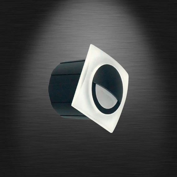 LED STAIR 08 3W süllyesztett lámpatest fekete-fehér