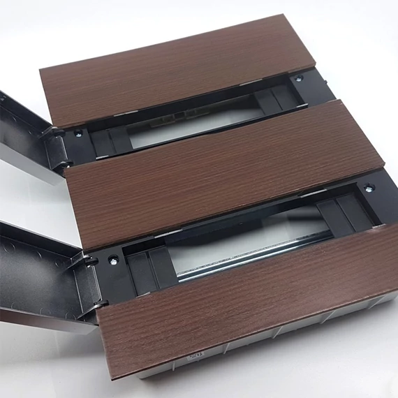 PRO BOX DELUX 24 modulos süllyesztett elosztó doboz Wenge