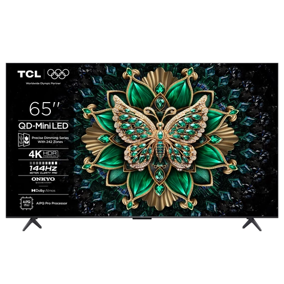 TCL 65C6K LED Televízió 165cm 4K QD-MiniLED HDR Google TV
